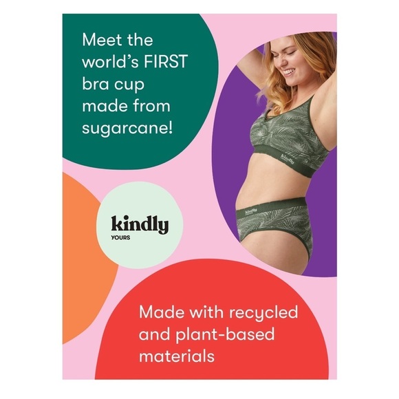 Kindly Yours Sustainable Wireless T-Shirt Bra Size 32D NWT - Picture 6 of 8